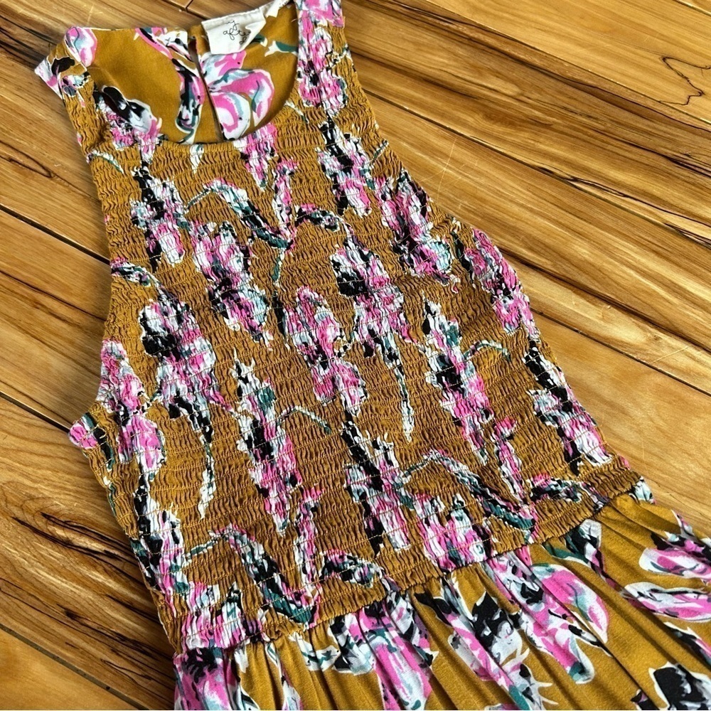 Floral Smocked Sleeveless Dress Size XS - Picture 9 of 15